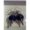 Image 1 : PAIR OF LAPIS LAZULI PRAYER EARRINGS