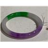 Image 1 : LAVENDER AND GREEN JADEITE BANGLE