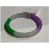 Image 2 : LAVENDER AND GREEN JADEITE BANGLE