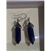 Image 2 : PAIR OF LAPIS LAZULI EARRINGS IN CASE