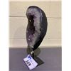 Image 2 : AMETHYST SPECIMEN ON METAL STAND RETAIL $2,500, 11 X 6.5"