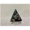 Image 2 : SNOWFLAKES ON STAND STONE PYRAMID RETAIL $789.51, 3"