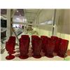 Image 2 : RED GLASSWARE SET