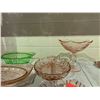 Image 2 : PINK AND GREEN DEPRESSION GLASS SERVING PLATTERS