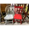 Image 1 : 2 ANTIQUE CHILDREN'S WOOD CHAIRS