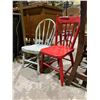 Image 2 : 2 ANTIQUE CHILDREN'S WOOD CHAIRS