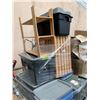 Image 2 : PALLET OF ASSORTED ITEMS INCLUDING; SHELVING UNITS, TOTES & MORE