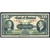 Image 1 : BANK of MONTREAL $10.00 1935 CCCS Banknote Fine
