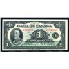 Image 1 : BANK of CANADA $1.00 1935 BC-1 Bank of Canada CCCS VF-30