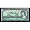 Image 1 : BANK of CANADA $1.00 1954 Devil's Face BC-29b CCCS Unc-62