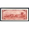 Image 2 : BANK of CANADA $2.00 1954 Devil's Face Banknote Almost Uncirculated