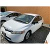 Image 2 : 2008 HONDA CIVIC, WHITE, 4DRSD, GAS, AUTOMATIC, VIN 2HGFA16428H100651, 118,085KMS,