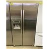 Image 1 : WHIRLPOOL GOLD STAINLESS STEEL SIDE BY SIDE FRIDGE WITH WATER/ICE DISPENSER