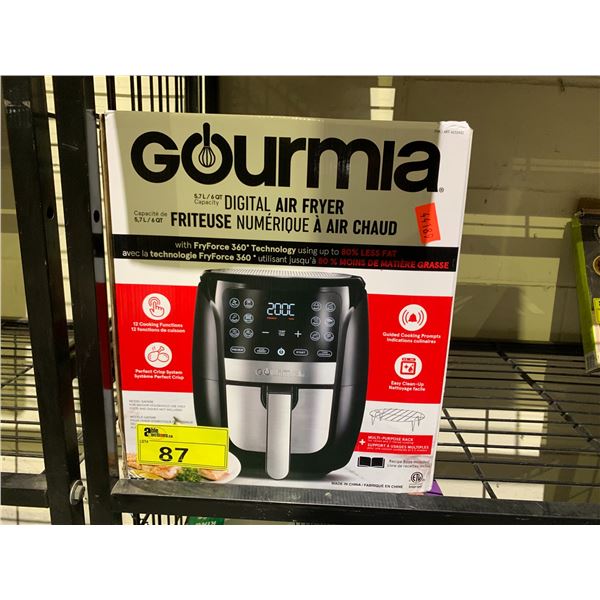 GOURMIA DIGITAL AIR FRYER 6 QT.