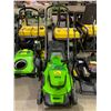 Image 1 : *TESTED WORKING* GREENWORKS PRO SELF PROPELLED CORDLESS LAWNMOWER WITH 2 BATTERIES, CHARGER &