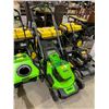 Image 2 : *TESTED WORKING* GREENWORKS PRO SELF PROPELLED CORDLESS LAWNMOWER WITH 2 BATTERIES, CHARGER &