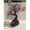 Image 1 : AMETHYST TREE ON AMETHYST BASE APPROX 14" RETAIL $2,400