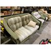 Image 1 : WICKER PATIO LOVESEAT AND 2 MATCHING CHAIRS