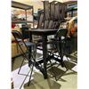 Image 1 : BISTRO TABLE WITH 4 FOLDING CHAIRS