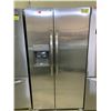 Image 1 : FRIDGIDAIRE STAINLESS STEEL SIDE BY SIDE FRIDGE WITH ICE AND WATER