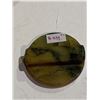 Image 2 : MOTTLED YELLOW JADE STONE BELT BUCKLE