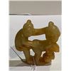 Image 1 : YELLOW OPENWORK JADE 'EROTIC SCENE' FIGURE