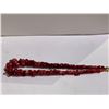 Image 1 : SINO-JAPANESE RED CORAL BRANCH BEADS NECKLACE