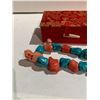 Image 2 : TIBETAN TURQUOISE WITH CORAL BRANCH PRAYER BEADS NECKLACE