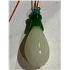 Image 2 : PALE WHITE 'FLOWER BUD' JADE PENDANT