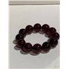 Image 2 : SOUTHERN ASIAN CINNABAR AGATE BEADS BRACELET