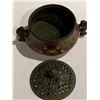 Image 4 : OPENWORK CLOISONNE BODHI BLOSSOM INCENSE BURNER