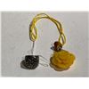 Image 1 : NEPAL SYNTHETIC BEESWAX PENDANT WITH STAR RING