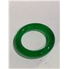 Image 2 : BURMESE SPINACH GREEN JADEITE LADY'S BANGLE