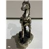 Image 2 : HEAVY SLIVER OVERLAID JUMPING HORSE ORNAMENT