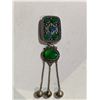 Image 2 : SPINACH GREEN JADEITE INLAID PENDANT