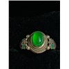 Image 1 : BURMESE SPINACH GREEN JADEITE RING