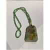 Image 1 : ICY SPINACH GREEN JADEITE NECKLACE