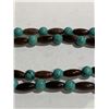 Image 2 : TIBETAN TURQUOISE AND DZI BEAD NECKLACE