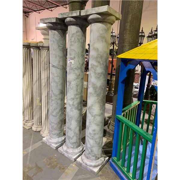 3 MATCHING COLUMNS APPROX 7'