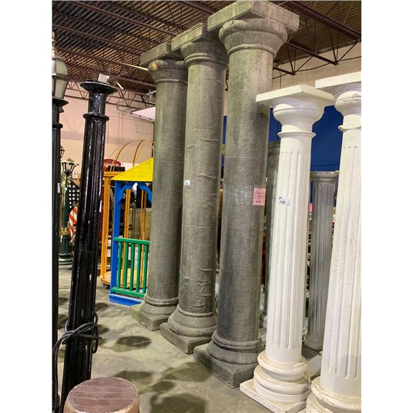 3 MATCHING COLUMNS APPROX 10'