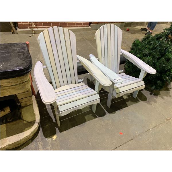 PAIR OF ADIRONDACK CHAIRS