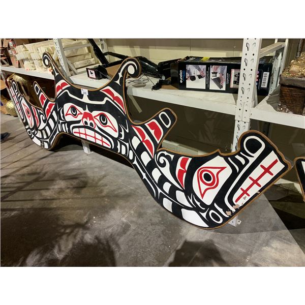 FIRST NATIONS PAINTED ARCH APPROX 9'