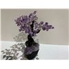 Image 2 : AMETHYST TREE ON AMETHYST BASE APPROX 10" RETAIL $1,200