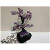 Image 2 : AMETHYST TREE ON AMETHYST BASE APPROX 10" RETAIL $1,200