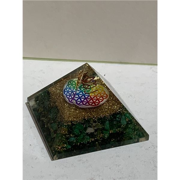 GREEN AVENTURINE ORGONITE PYRAMID RETAIL $389