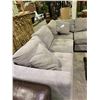 Image 2 : 2 PIECE SECTIONAL SOFA WITH STORAGE OTTOMAN APPROX 117 X 91"