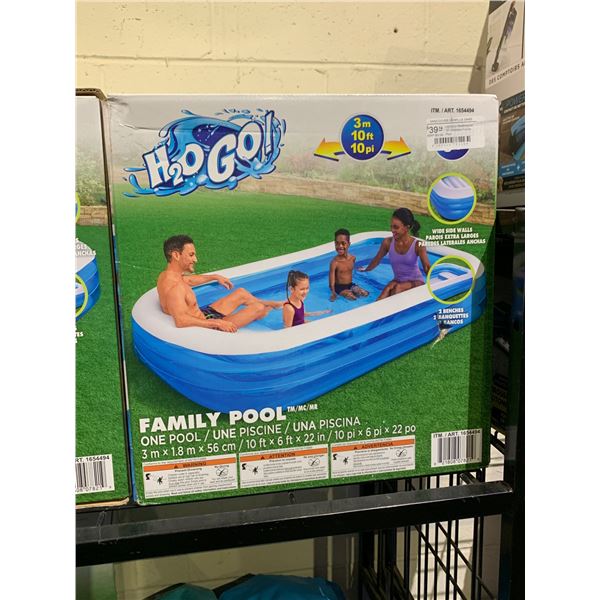 H2O GO INFLATABLE FAMILY POOL