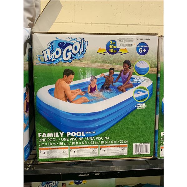 H2O GO INFLATABLE FAMILY POOL