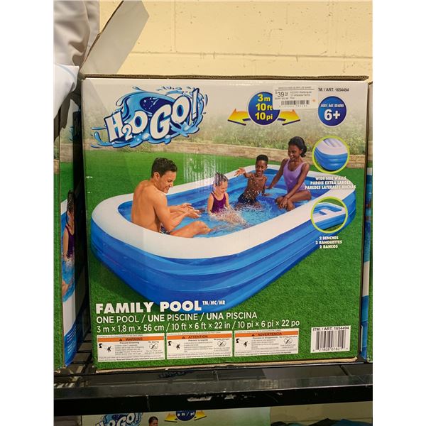 H2O GO INFLATABLE FAMILY POOL