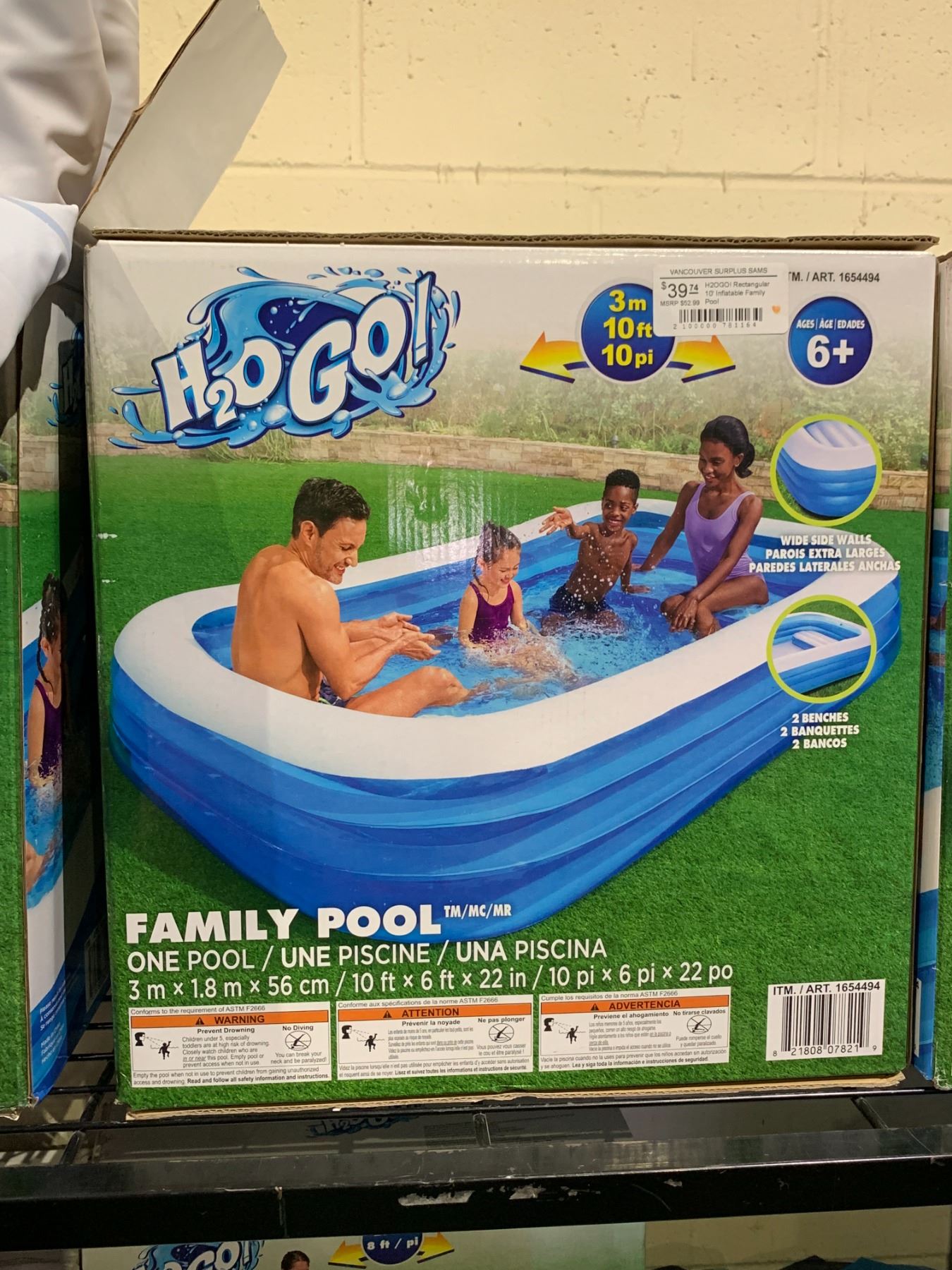 H2O GO INFLATABLE FAMILY POOL - Able Auctions